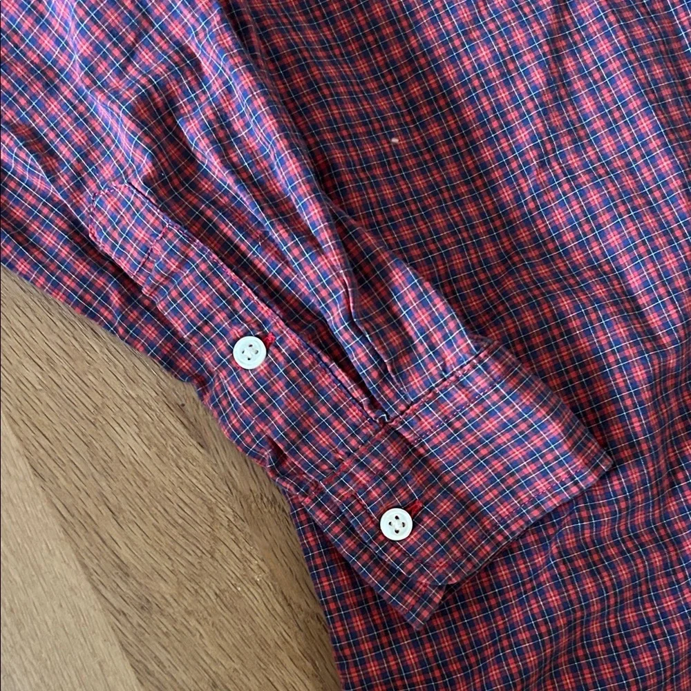 Ralph Lauren Kids Red Plaid Button Down Shirt M 10-12